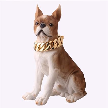 gold chain leash for dogs