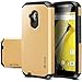Moto E (2nd Gen) Case, Evocel® Dual Layer Armor Protector Case For Motorola Moto E2 (2nd Generation / 2015 Release) (Cricket / Boost Mobile / Sprint / Verizon / Virgin Mobile) - Gold Medal