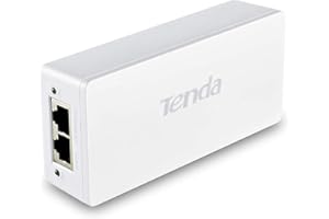 Tenda PoE Injector, 30W Gigabit Power Over Ethernet Plus Adapter, 48V PoE+ IEEE 802.3af/at Compliant, 10/100/1000Mbps RJ45, U