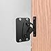 CCJH Sliding Barn Door Lock Gate Lock Pocket Wooden Door Latches Black 1 Pack