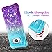 Ruky for Galaxy S8 Case, Gradient Quicksand Series Glitter Bling Flowing Liquid Floating Soft TPU Bumper Cushion Protective Women Girls Cute Cover