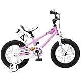 RoyalbabyÂ FreestyleÂ Kidâ€™sÂ Bike, 16Â inchÂ withÂ TrainingÂ Wheelsand Kickstand, Pink, GiftÂ forÂ BoysÂ andÂ Girls