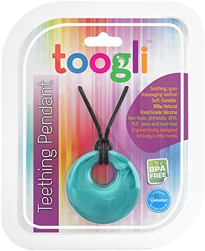 Baby Teething Necklace for Mom to Wear. Fashionable Silicone Nursing Jewelry, Perfect Distraction for Breastfeeding Babies. FREE Baby Teething Relief Guide. Best Baby Teether Toys for Christmas.