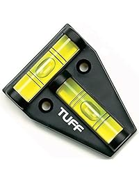 Tuff T nivel; inastillable Cruz Compruebe nivel de burbuja 2 Vías multiuso para RVS, Camping, Hobby, fresadora, torno, máquinas, muebles, remolques, construcción, casa, trípodes, equipo de cámara, etc.