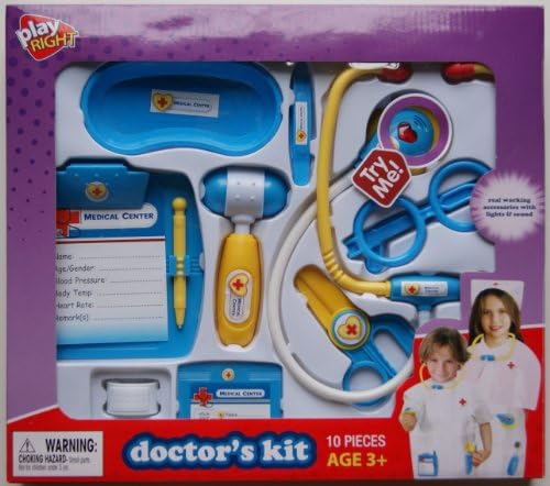 PlayRight Doctor's Kit with Real Working Accessories - Lights and Sound