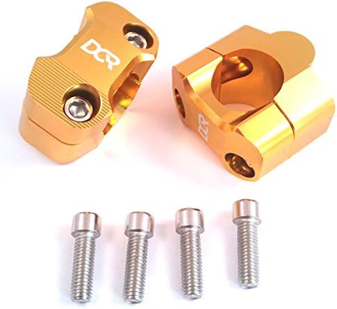Gold DCR 7/8" To 1 1/8" Handle Bar Adapter Riser Fat Bar Conversion Suzuki