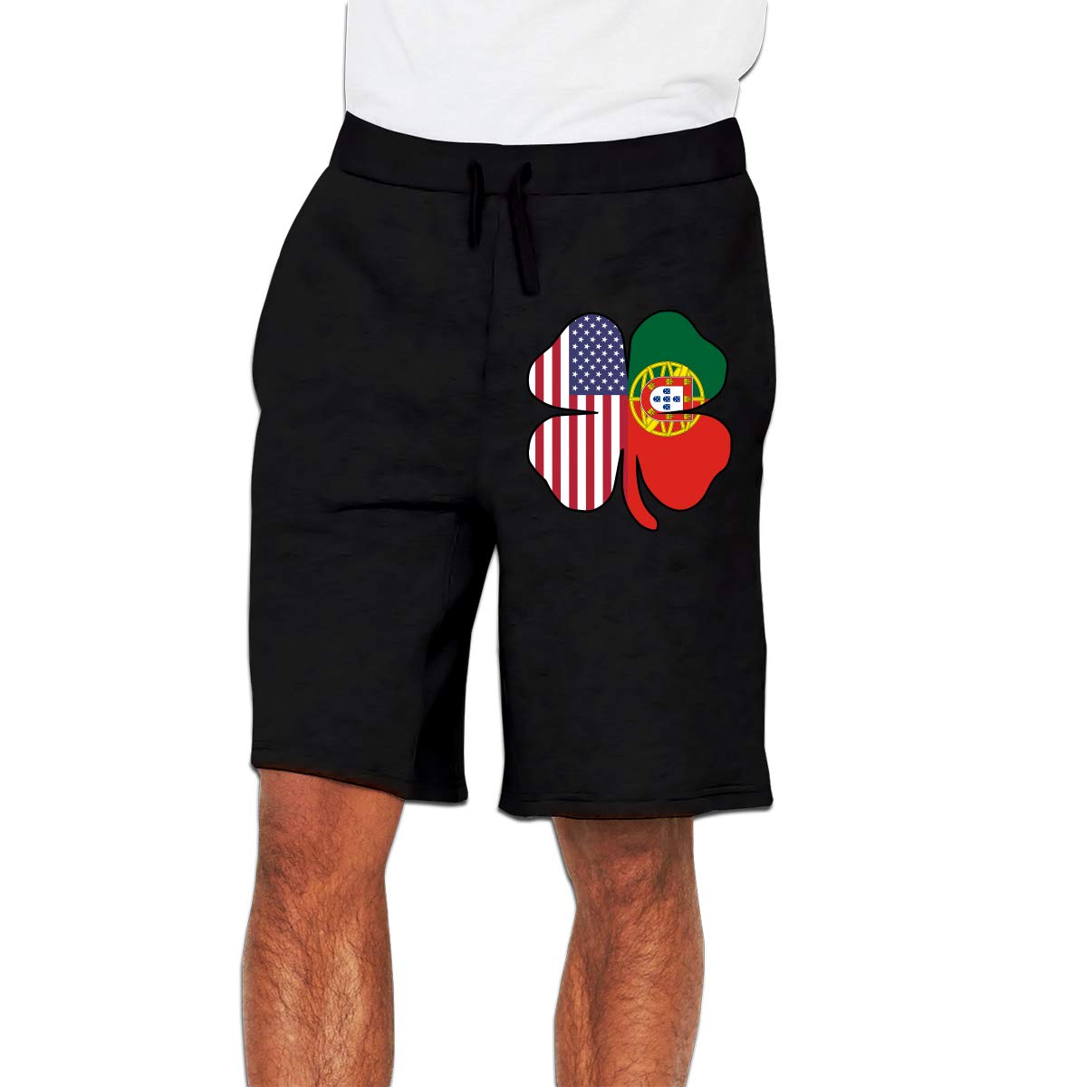 mens walking shorts elastic waist