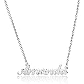 Hidepoo Amanda Necklace – Personalized Name Pendant Necklace for Valentine's Day Gift,Dainty Amanda Name Necklace Chain Jewelry Gifts for Women