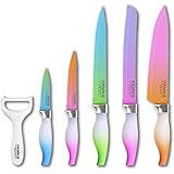 Amazon.com: SiliSlick Kitchen Knife Set | 5 Elegant Knives, Chef