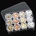 TOOGOO(R) 12 Box Gold Silver Copper Rainbow Foil Paillette Chip Nail Art Design Decoration