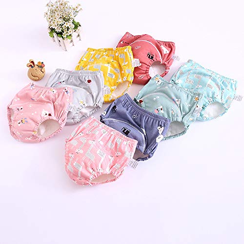 U0U Baby Girls’ 4 Pack Cotton Training Pants Toddler Potty Training Underwear for Boys and Girls 12M-4T (Boys, 3T) - Thumbnail 5
