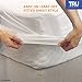 TRU Lite Bedding Cal King Waterproof Mattress Protector - Safe & Clean Mattress Cover - Premium Cotton Terry Bed Protector - Protects from Dirt, Stains, Odors