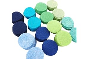 OVER THE RIVER FELT 128 Wool Blend Felt 1 inch Circles - Mariner's Compass Colors - Made in USA - OTR Felt