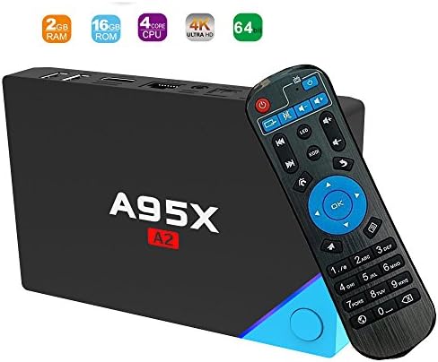 2017 Latest A95X TV Box Android 6.0 with S912 Quad Core 2GB RAM 16GB ROM Smart Box Supports H265 and VP9 Dual-Band 2.4/5GHz WiFi BT 4.0 4K Mini PC