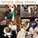 YILEGOU Dog Shoes Puppy Boots Snow Boots with Adjustable Straps Anti-Slip Sole Paw Protectors for Puppy Dog Cat 4 Pack (m)