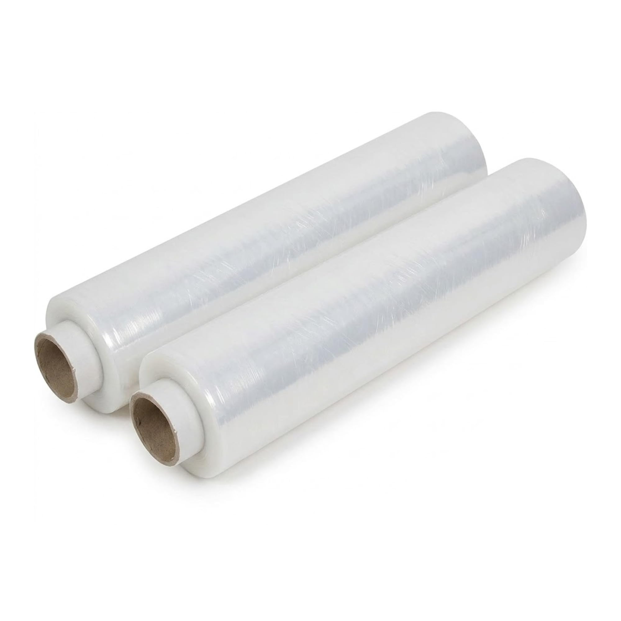 Straame Heavy Duty Strong Pallet Wrap Cling Film Packaging for Industrial, House Moving, Packing, Furniture Wrapping, Storage - Tear Resistant - Water & Moisture Proof 400mm x 250m (Clear, 2 Rolls)