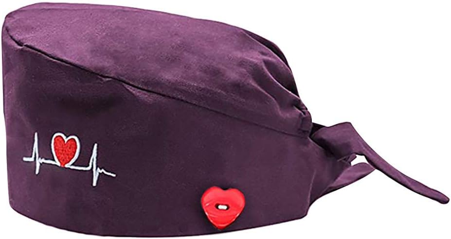 LOOVEE Berretto Chirurgico Donna Uomo con Bottoni Stampa Battito del Cuore  Cappuccio Chirurgico con Fascia Regolabile per Cappello Medico Cuffietta  Chirurgica Cuffia Infermiera Bandana Chirurgiche Donna Abbigliamento  berjaya.edu.my