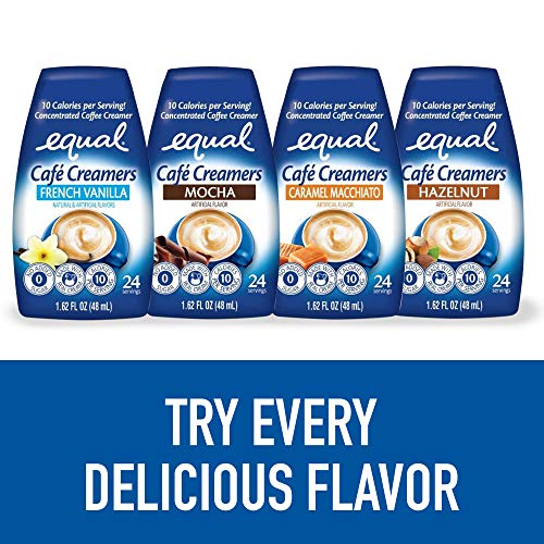 EQUAL Café Coffee Creamers Hazelnut, LowCalorie Coffee Creamer, 1.62