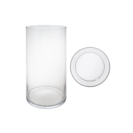 Mega Vases 5 X 24 Cylinder Glass Vase Clear 1 Piece Home Decor