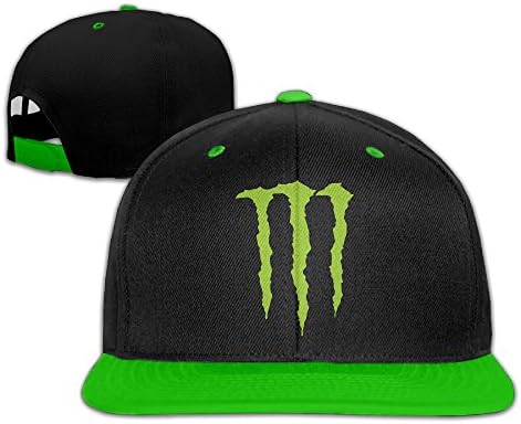 Cool Monster Drink Extreme Sports Baseball Hip-Hop Cap KellyGreen