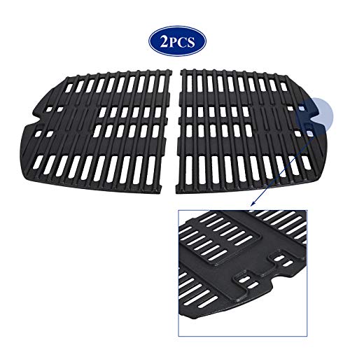 Utheer 7644 Cast Iron Cooking Grates for er Grill Replacement Parts Q100 Q140 Q1000 Q1200