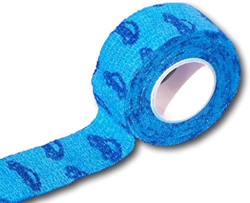Set of 9 children's band-aids, finger bandage without glue, 2.5 cm x 4.5 m, elastic, water-repellent, cohesive