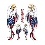 Pilot Automotive LT-90101-2 Lethal Threat Designs USA Eagle Left Right American Flag Flaring Body Decal