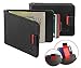 Mens Ultra Slim Bifold Leather Wallet Pull Tab with Money Clip