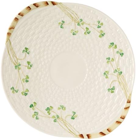 Group Shamrock Bread Plate, 11.25-Inch, White