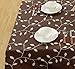 Tina's Cotton Linen Tablecloth Leaf Embroidered Table Cover for Dinner Kitchen Coffee, 36