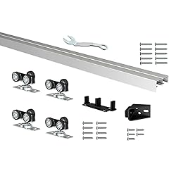 DIYHD 72" Ceiling Mount Bypass Sliding Door