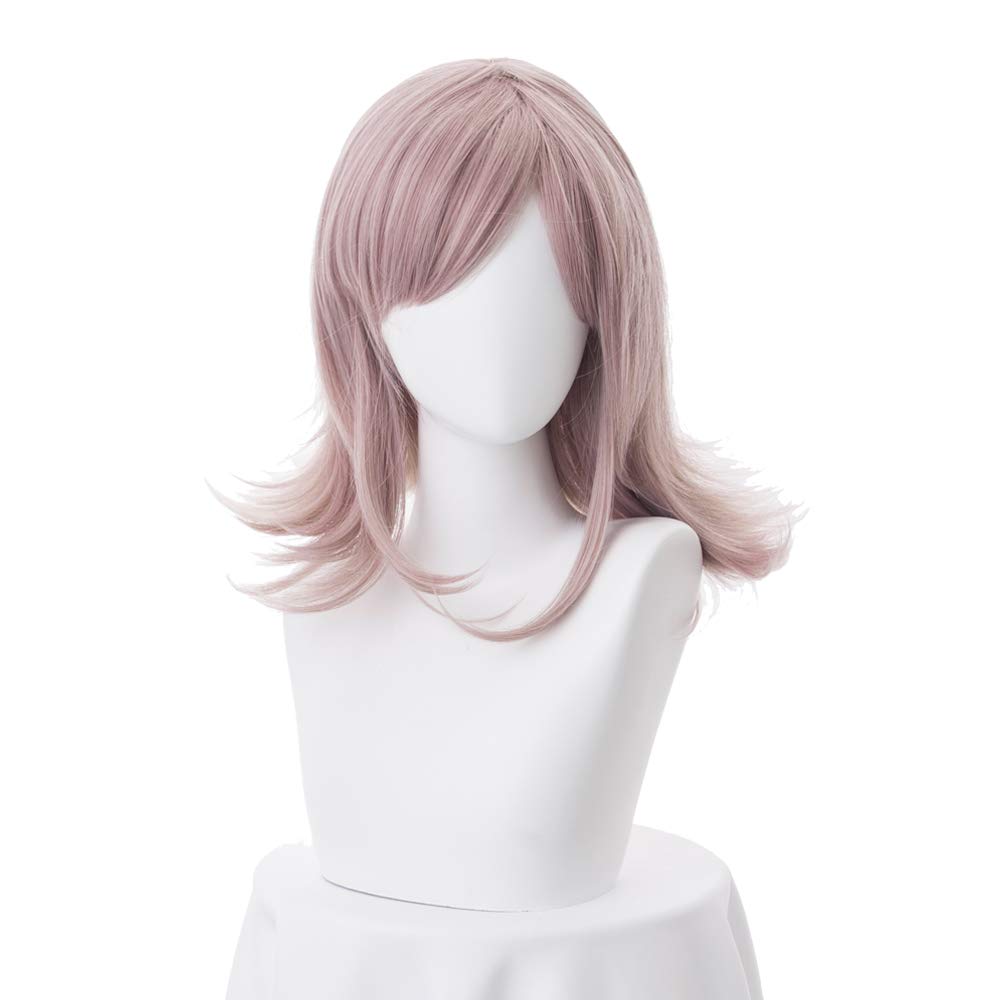 MUZI WIG Nanami ChiaKi Cosplay Wig, Danganronpa Anime Wig with Free Wig Cap Girls Women Synthetic Hair Fashion Dress Up Accessories