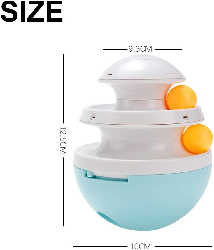 Jiuhao Cat Treat Ball - Slow Feeder, Food Dispenser, Interactive Puzzle Toy for Indoor Cats Brain Stimulation Training - Image 3