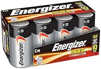 Energizer Max Premium Alkaline Batteries, D Cell (8 pack)