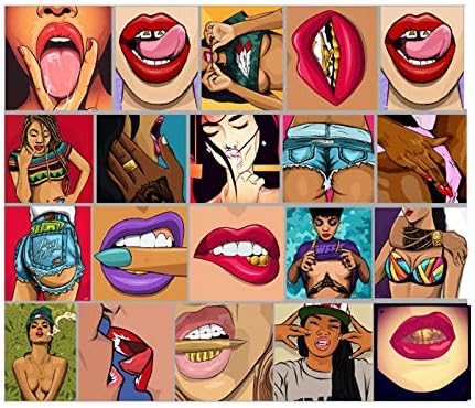 47pcs Personality Stickers Girl Sexy Lips Decor Stickers For Laptop Wall Water Bottle Cup Luggage Stickers Diy Sticker Personality Stickers Girl Lips Decor Stickers For Laptop Wall Water Bottle Cup L