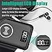 Portable Charger Power Bank 24000mAh - Wireless Charger with LED Digital Display, 3 Outputs & Dual Inputs External Battery Pack Compatible Cellphone,Android Phones,Tablet and More