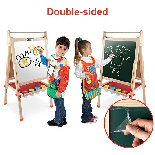 1 Double+Sided+Whiteboard+Chalkboard+Adjustable+Accessories
