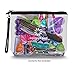 Clear Travel Bag with Heavy Duty Transparent Plastic Pouch, Zipper & Carry Strap - Water Resistant Great for Day Trips, Beach, Pool or Sporting Events. Stands Up for Easy Loading – Black Trim (CTBMSB)