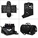 Crospack Garment Bag for Travel Suit Bag Duffle for Men Weekender Handbag with Shoe Compartmen Black