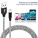USB C Cable,4 Pack[3FT,6FT,6FT,10FT] USB C to USB A Charger Cords, Nylon Braided Fast Charging&SYNC Cord for Type-c Smartphones,notebooks and Tablet Such as Huawei Mate 9 and More(Black & White)