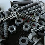 20 x Grey Countersunk Screws Polypropylene