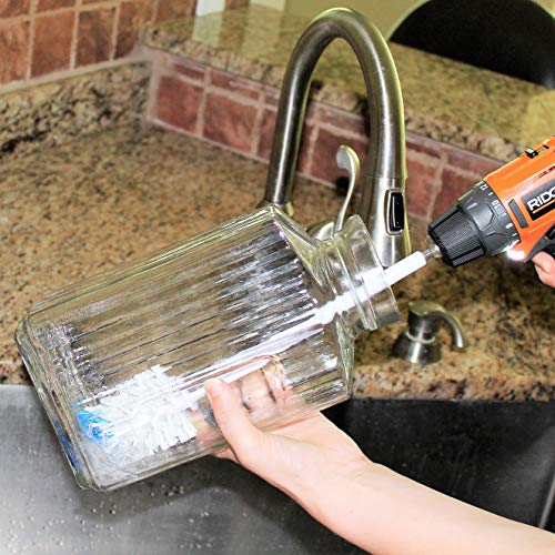 RotoScrub Bottle Brush Drill Accessory Clean Water Bottles, Coffee