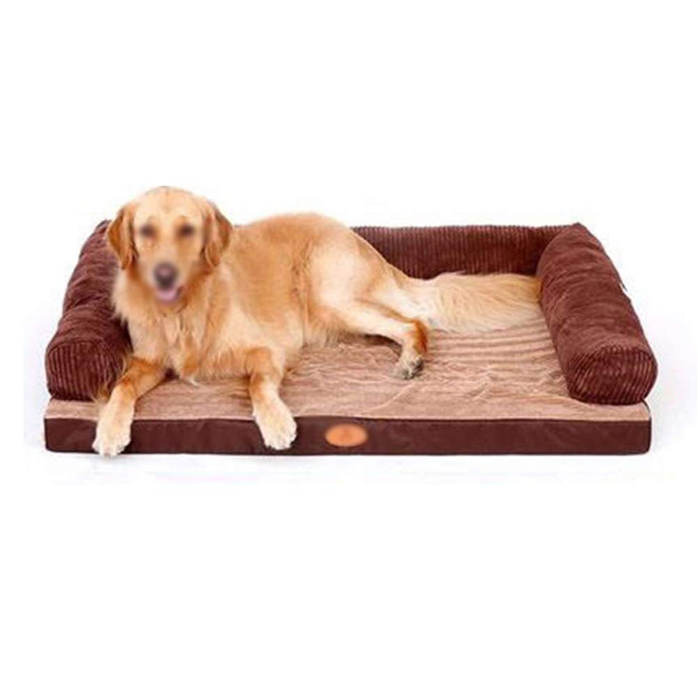 さいず Gnawox サイズ B07pph6pym 1x90cm 中型および大型犬ペット用ベッド 洗えるパッド付きペットベッド 猫と犬 のペット用マット 冬の保温犬の犬小屋 茶色 1x90cm ベッドクッション 競売 Www Positionumber Com