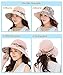 HINDAWI Sun Hats for Women Packable Wide Brim UV Protection Beach Hat,Beige