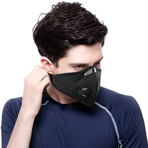 Dustproof Mask 4Pack -Include 2 Pack Safety Glasses, 100% UV Eye Protection Tinted Glasses with PM2.5 Dust Mask Air Filter