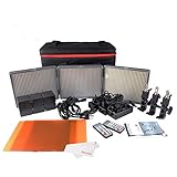 Aputure 672 Led Video Light Panel HR672KIT (HR672S + HR672W*2) Studio Lighting Kit with 2.4G FSK Wireless Remote Control