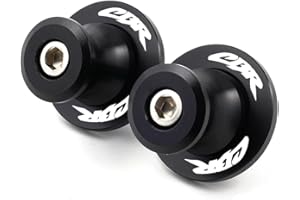 GZYWMJZ Pack of 2 Motorcycle Swing Arm Spools For HONDA CBR600RR CBR1000RR CBR 600 900 1000 RR CBR900RR CBR954RR CBR250R CBR400RR CBR400F Accessories, M8 Swingarm Slider Stand Paddock Screw (Black)