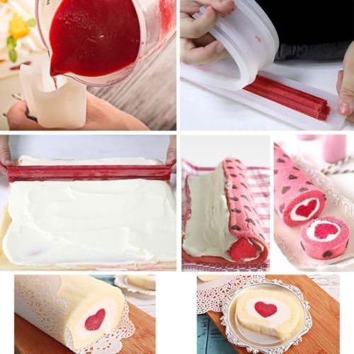 TryMarket(TM) Silicone Soap Heart Mold Pipe Tube DIY Baking Tools Handmade Chocolate Craft