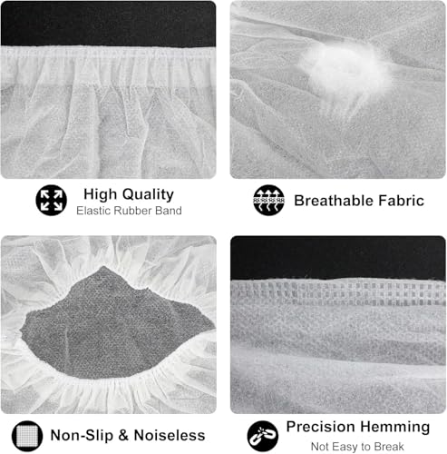 Disposable Shoe Covers, 100 Packs (50 Pairs) Boot Covers Non-Slip Shoe Covers for Indoor Shoe Protector Medical Boot Cover Rain Shoes Sneaker Bottom Protector Shoe Cover