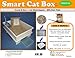 SMART CAT BOX Starter Kit - Cat Litter Box - Preferred for Reducing Odor & Easy Cleaning - Made in The USA White